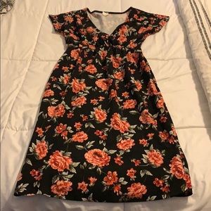 Fitted Wrap Maternity Dress